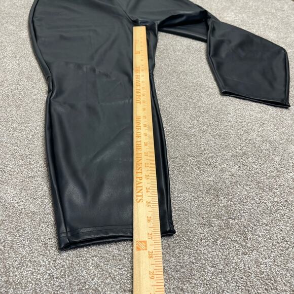 Fabletics Womens Vegan Leather Legging sz 3XL High Rise Black stretch pants - Picture 4 of 11
